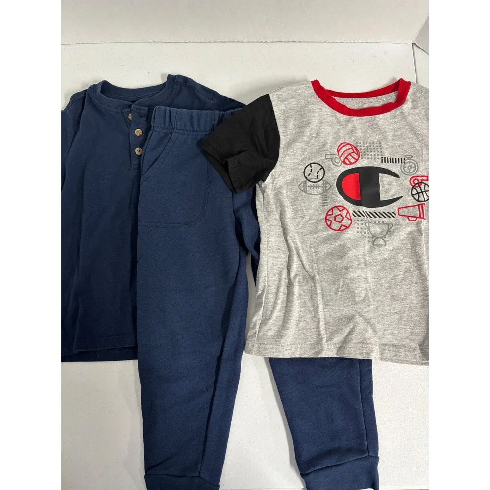 Champion Wonder Nation Boys Lot Henley Joggers and Sports Graphic Tee  Size 5